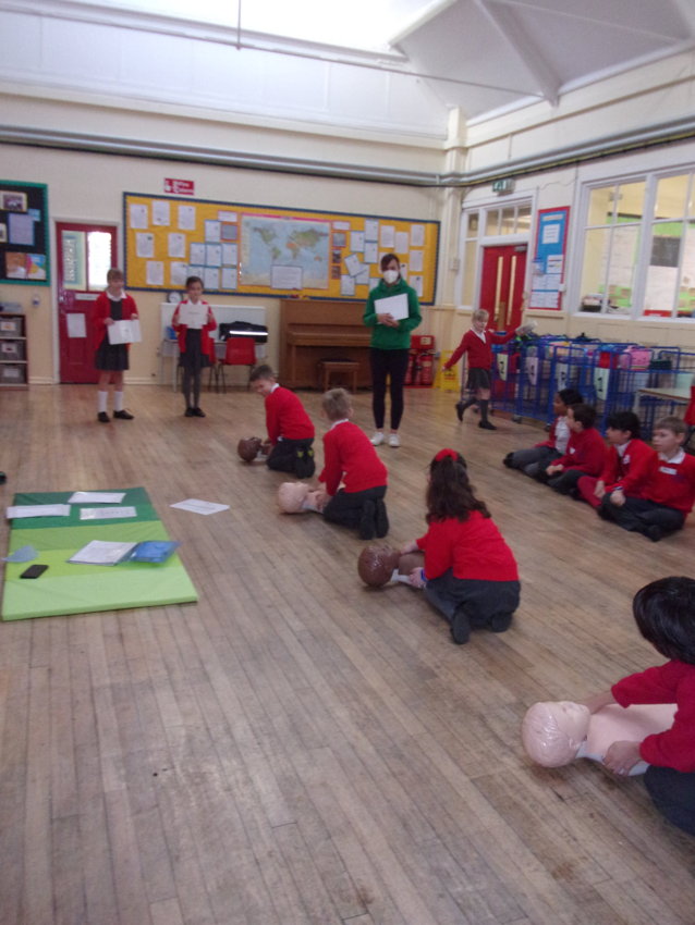 Image of Mini First Aid visits school