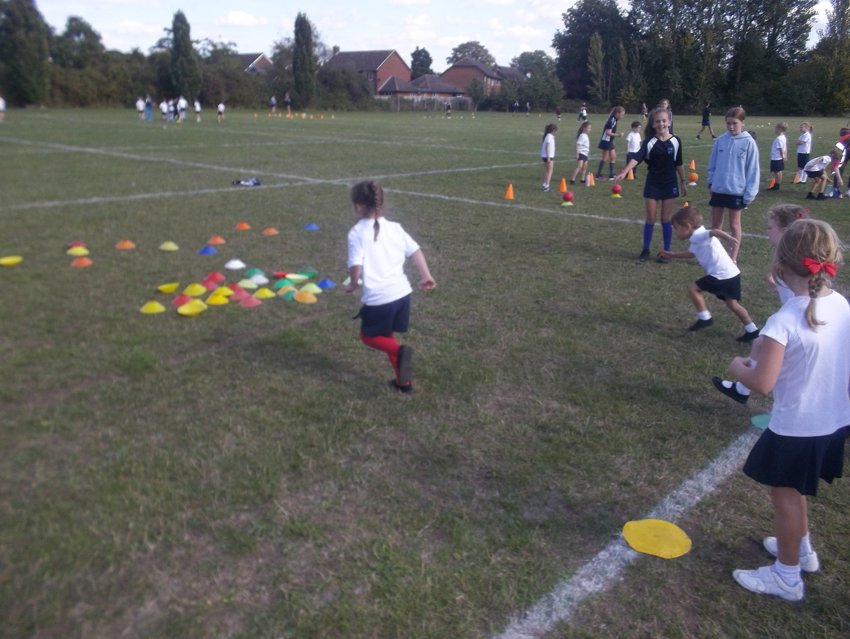 Image of Year 1 and Year 2 go to the Multi Skills Festival
